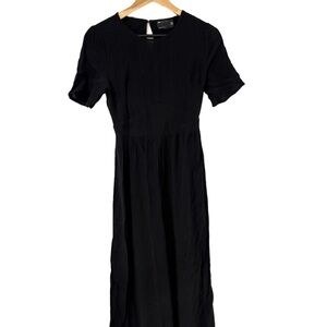 ASOS DESIGN Black Cutout Jumper | Short Sleeve | Size 6